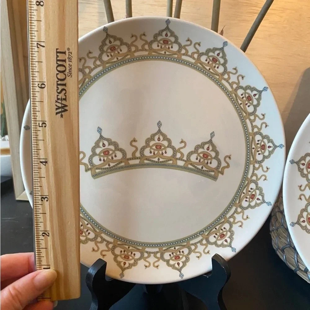 Disneyland 50th Anniversary Dudson Collector Dessert Plates - Set of 2